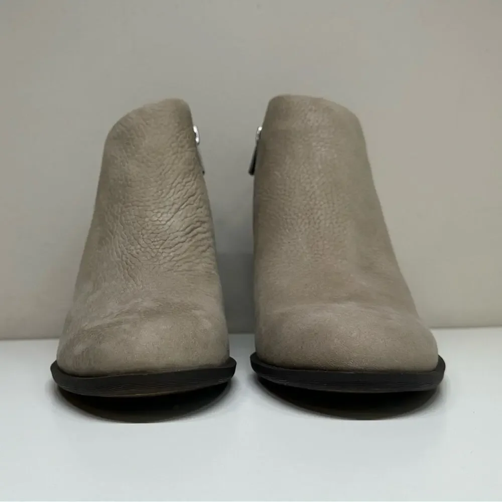 NWOB | Lucky Brand | Bellita Booties | Taupe | Size 6.5 M